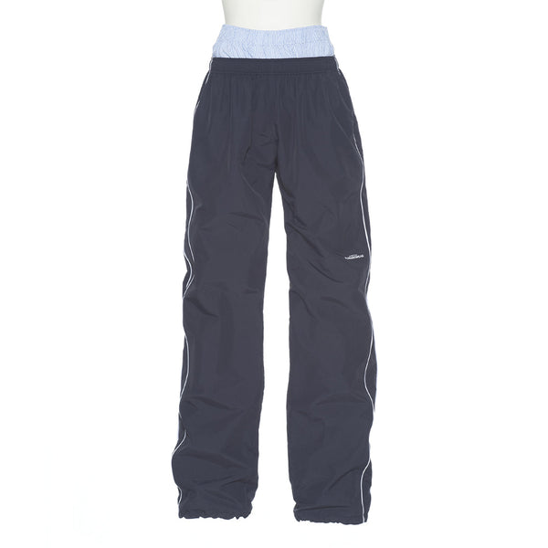 pushBUTTON NAVY LAYERED DETAIL TRACK PANTS
