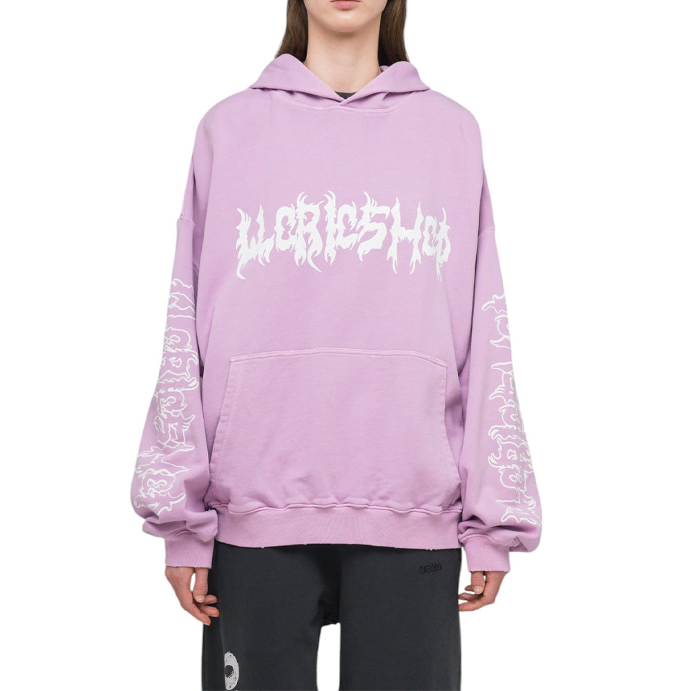 ★032c★ U FACELESS OVERSIZED HOODIE FADED PINK FAITHLESS OV FAITHLESS