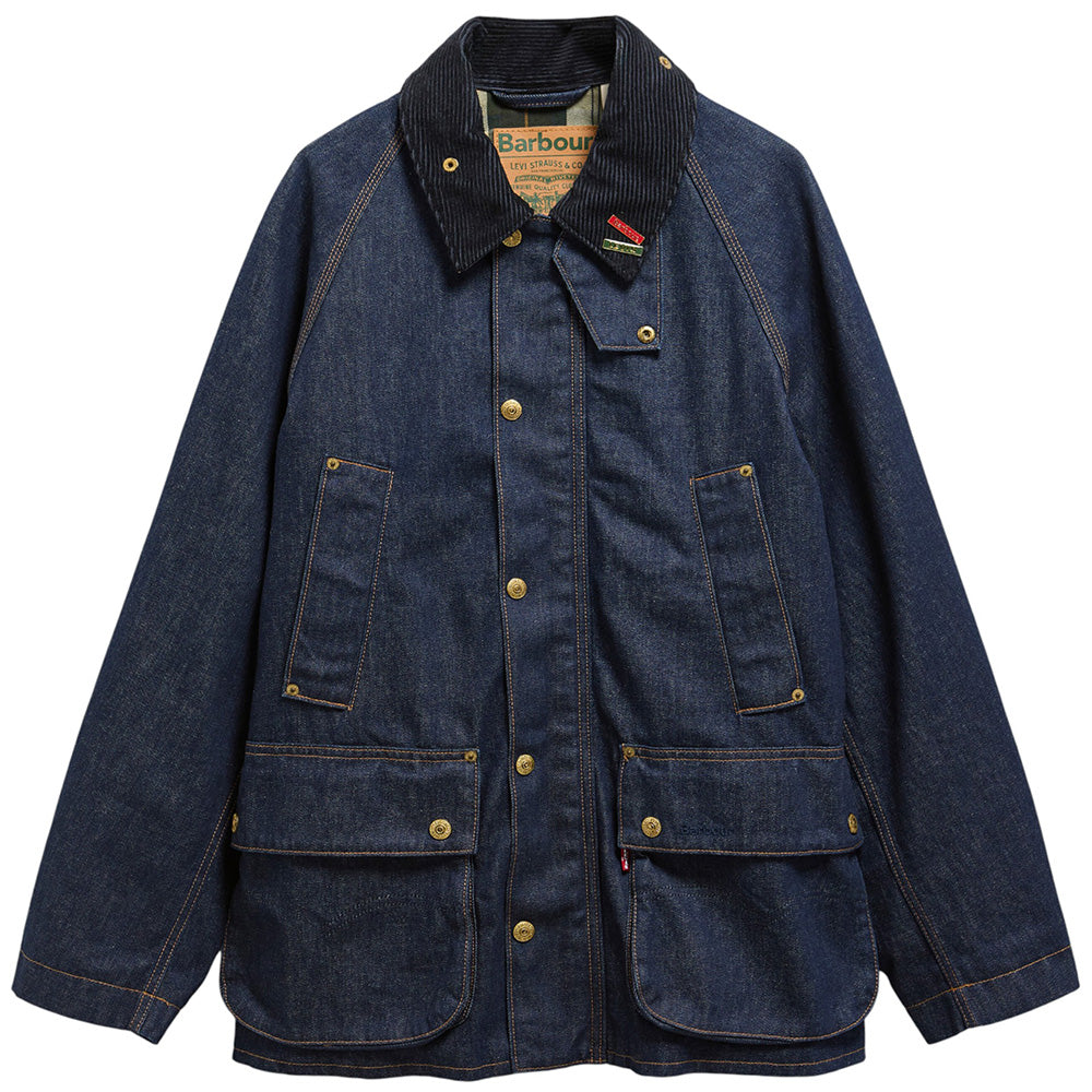 BARBOUR X LEVI'S OVERSIZED BEDALE DENIM JACKET – D-mop