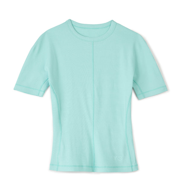Y-3 FITTED SHORT SLEEVE TEE (WOMEN)