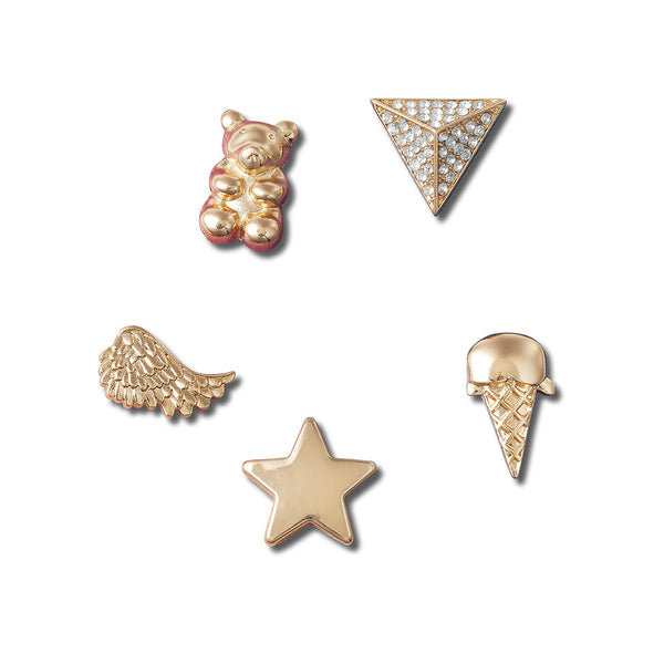 CROCS GOLD FAMILY JEWELS 5 PACK