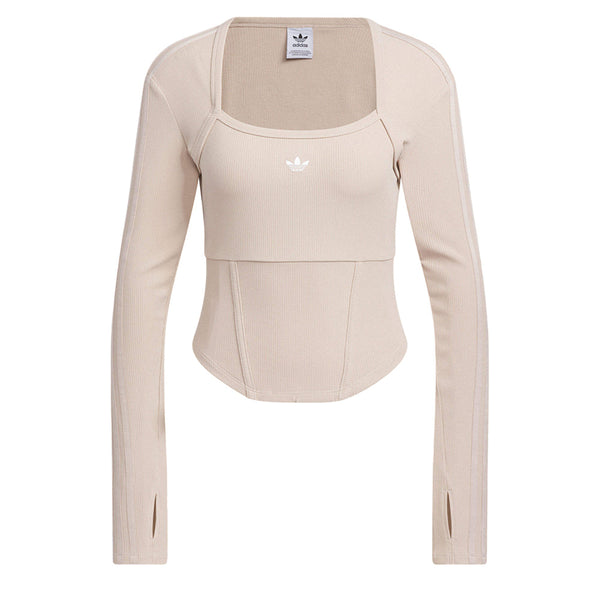 ADIDAS ORIGINALS CORSET LONG-SLEEVE TOP