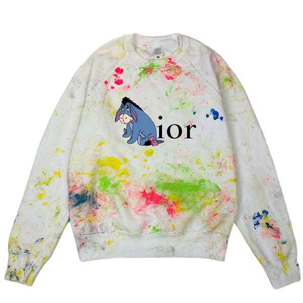 BLACK SCORE DIOR EEYORE COL SWEATSHIRT