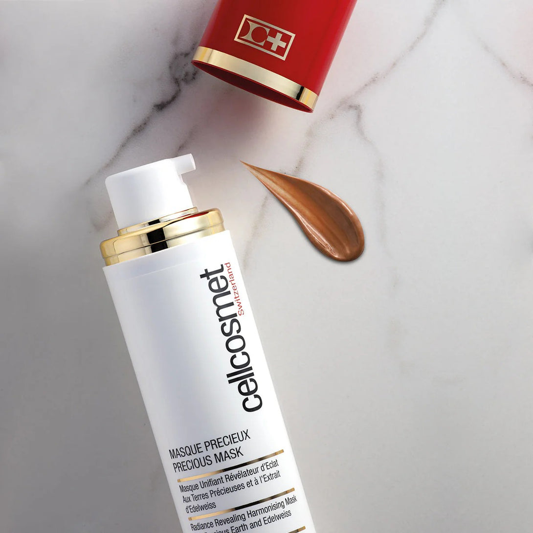 Cellocosmet skincare product on a marble background
