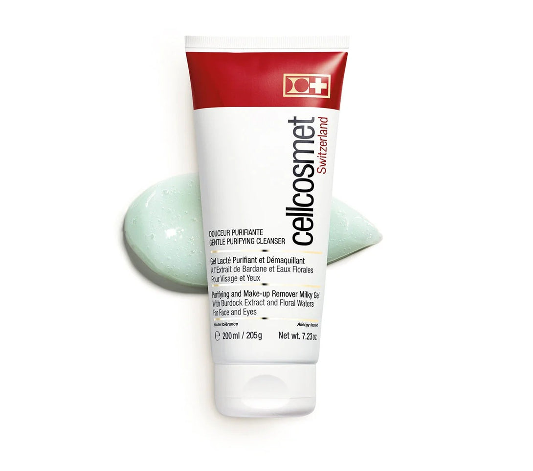Tube of Cellcosmet skincare product on a white background