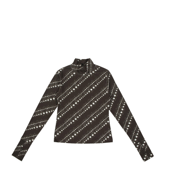 KIJUN WOMEN'S POLKA DOT JERSEY TOP