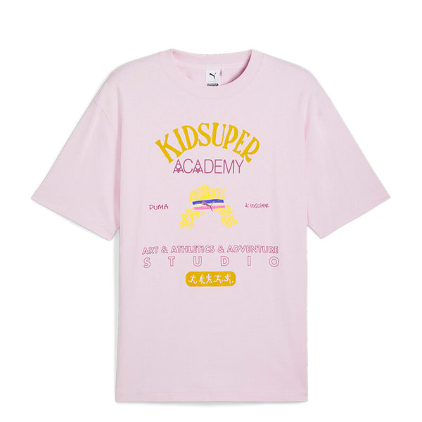 PUMA X KIDSUPER GRAPHIC TEE PEARL PINK