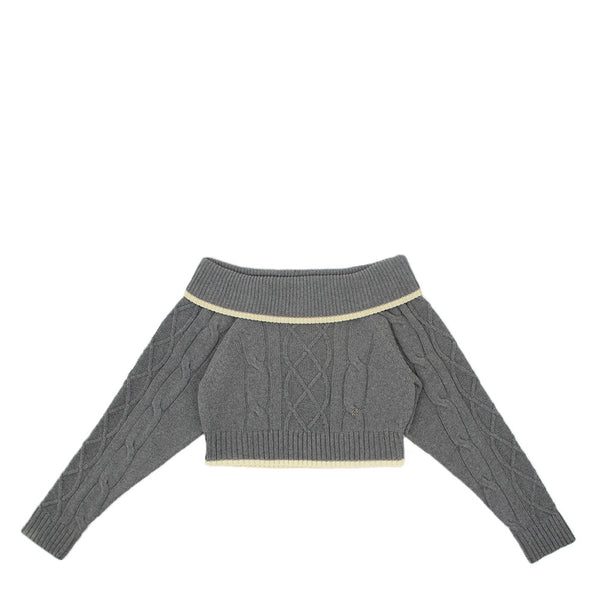 KIJUN WOMEN'S OFF-SHOULDER CABLE KNIT