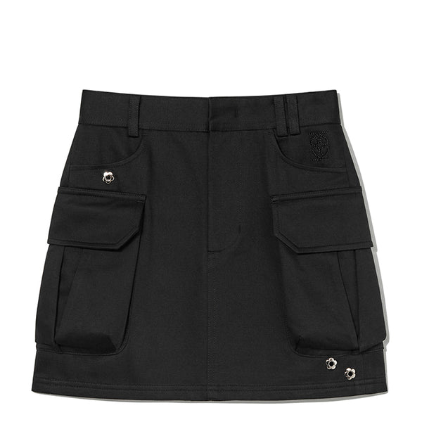 KIJUN WOMEN'S JOEL CARGO MINI SKIRT BLACK