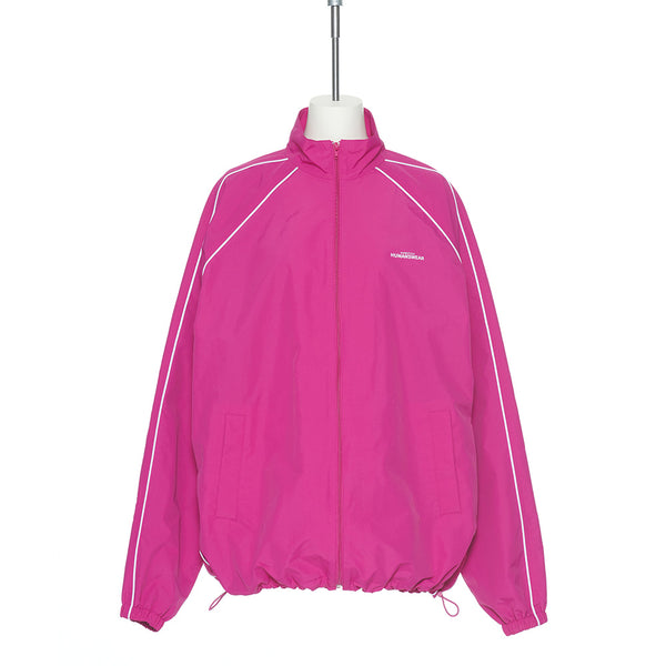 pushBUTTON PINK OVERSIZED TRACK JUMPER