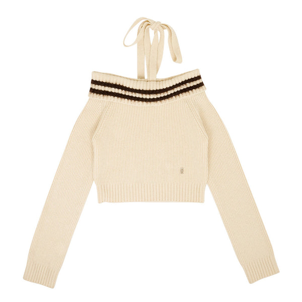 KIJUN WOMEN'S TIED OFF-SHOULDER KNIT TOP