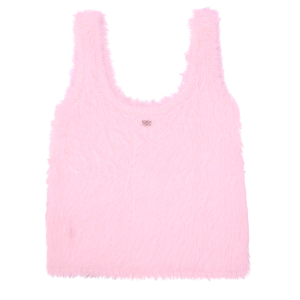 KIJUN WOMEN'S FLUFFY KNIT VEST