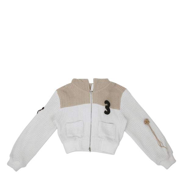 KIJUN WOMEN'S CROCHET ZIP-UP HOODIE