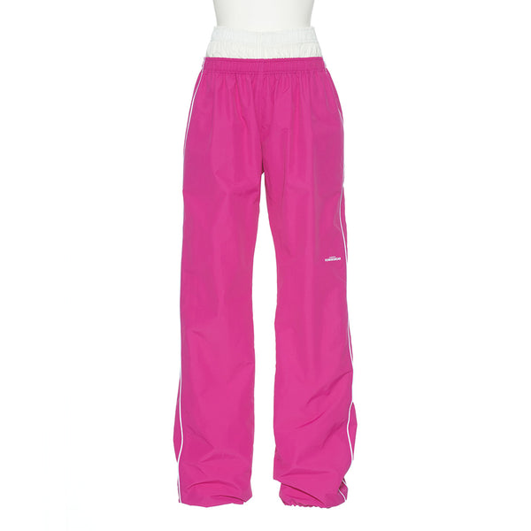 PUSH BUTTON PINK LAYERED DETAIL TRACK PANTS