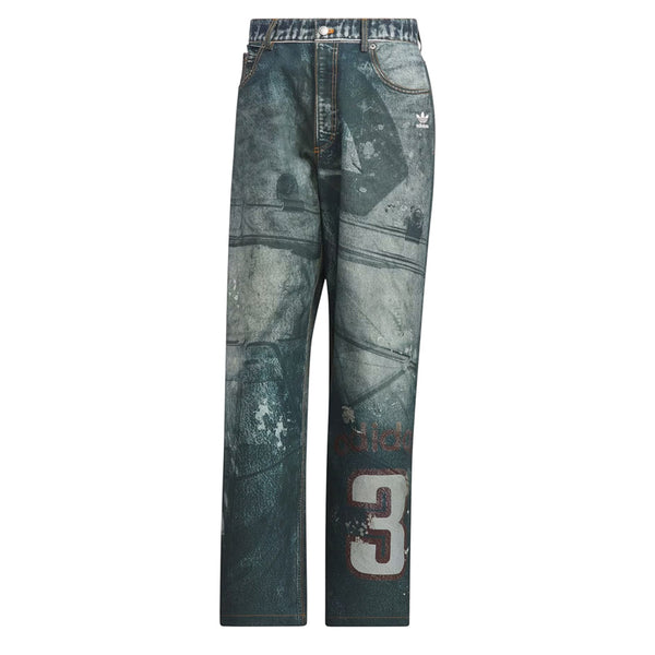 ADIDAS TEAM ADIDAS PRINT DENIM TROUSERS