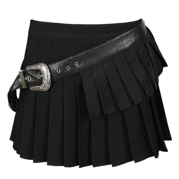 BIRDIE DOUBLE PLEATS SKIRT