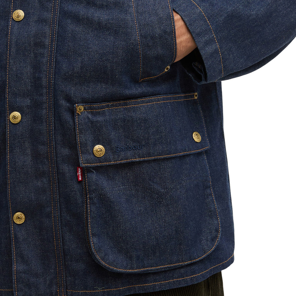 LEVI'S Barbour Bedale Denim Jacket S Levi's® X Barbour Oversized