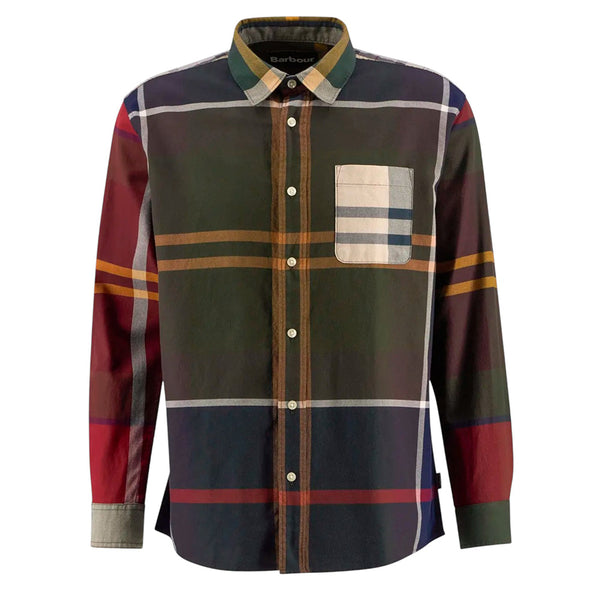 BARBOUR PATCHWORK OVERSIZED TARTAN SHIRT