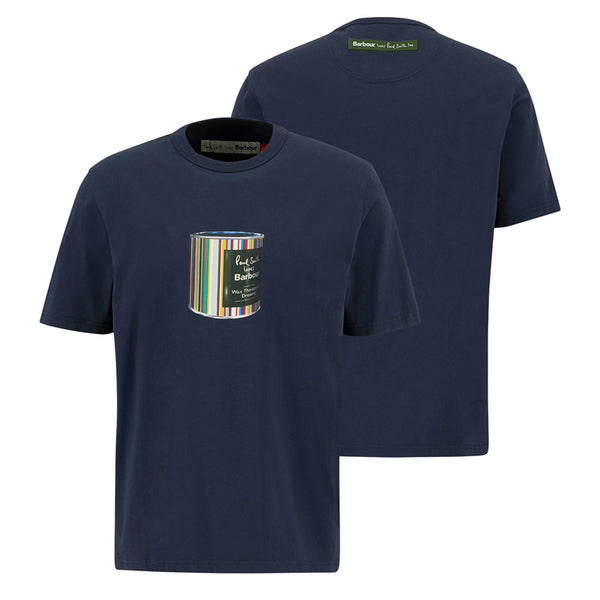 PAUL SMITH LOVES BARBOUR WAX CAN GRAPHIC T-SHIRT
