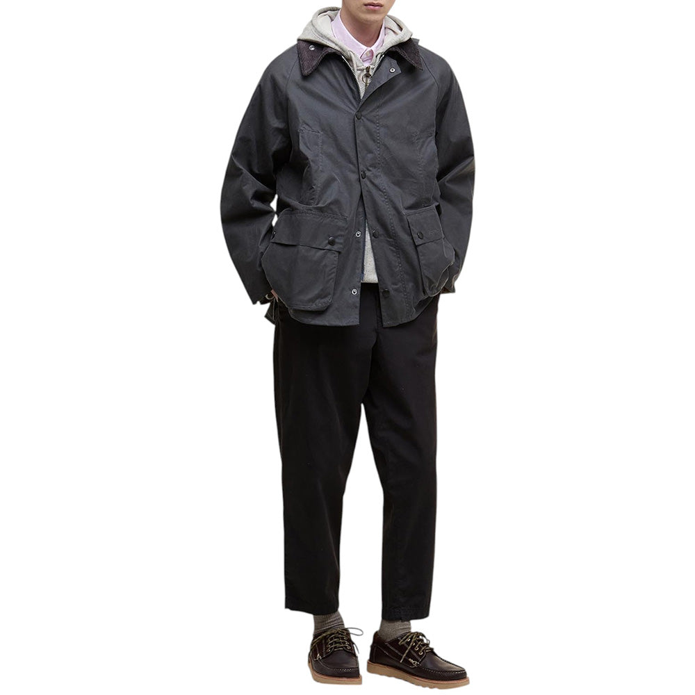 BARBOUR OVERSIZED BEDALE WAXED JACKET – D-mop