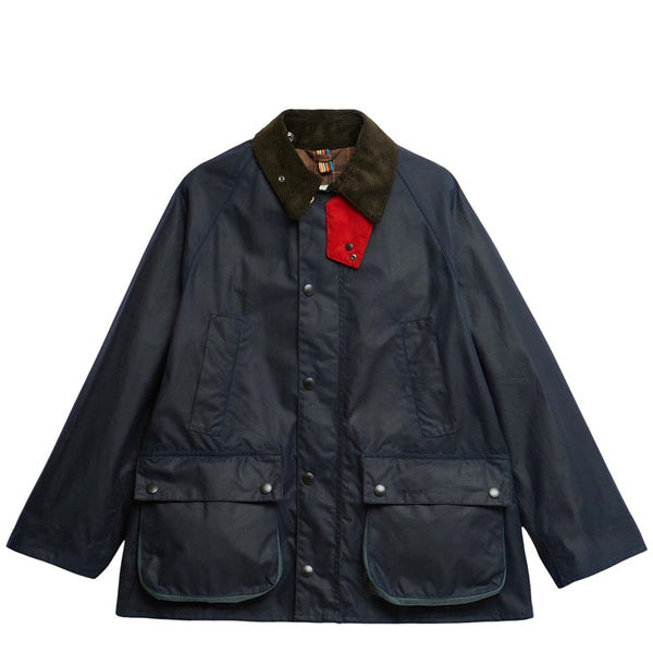 PAUL SMITH LOVES BARBOUR OVERSIZED BEDALE WAXED JACKET