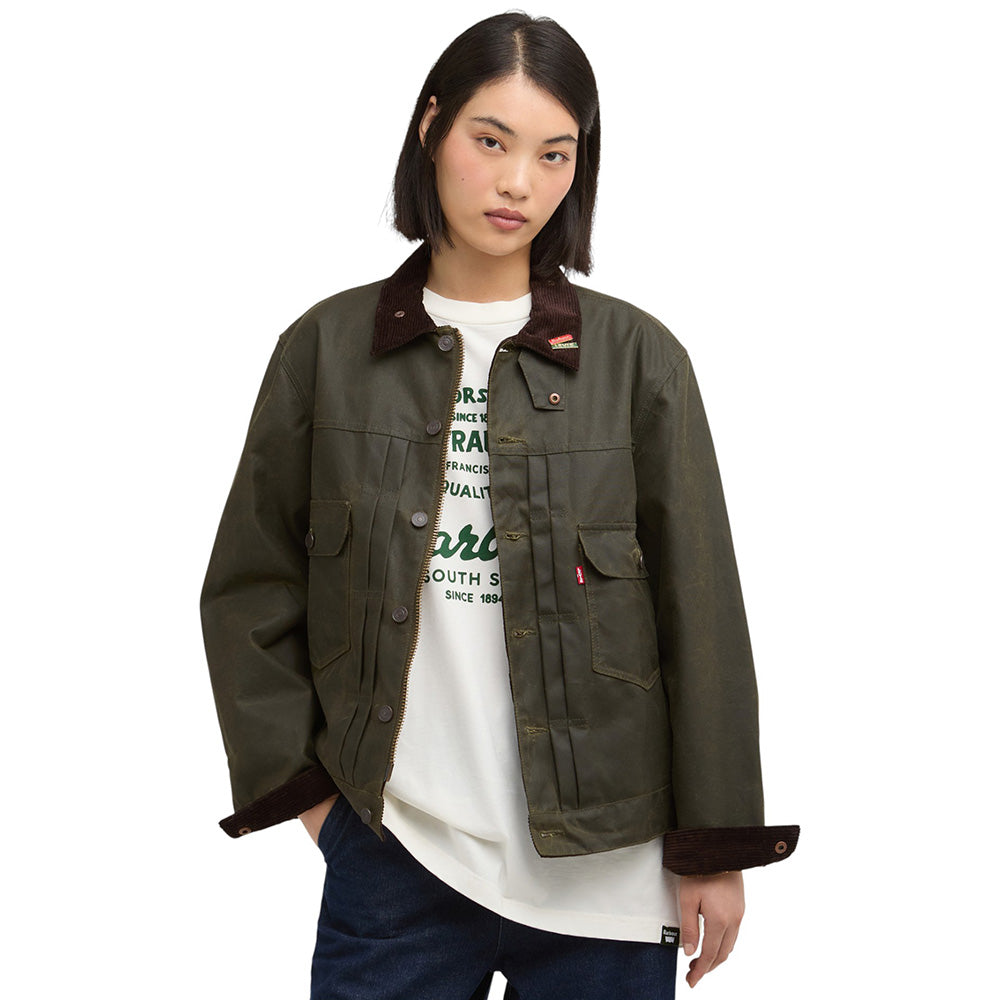 LEVI'S® X BARBOUR TYPEⅡ WAXED JACKET M Buy Barbour x Levi's Type II Waxed Jacket for N/A 0.0 | BARBOUR_US