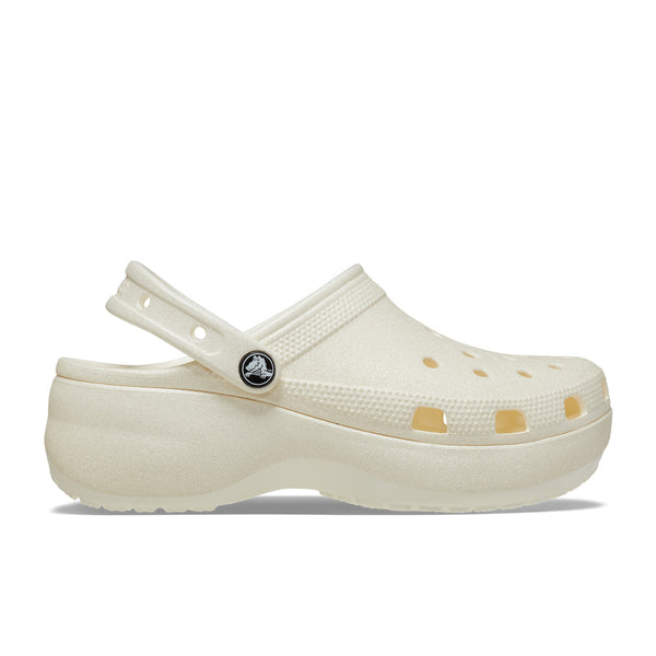 CROCS WOMEN'S CLASSIC PLATFORM GLITTER CLOG