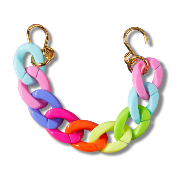 CROCS RAINBOW STRAP CHAIN JIBBITZ
