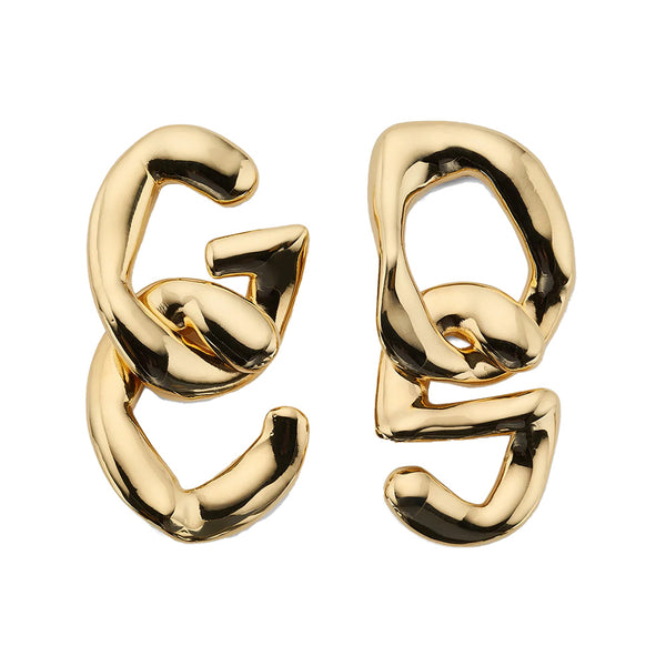 GCDS LOGO MELTING EARRINGS
