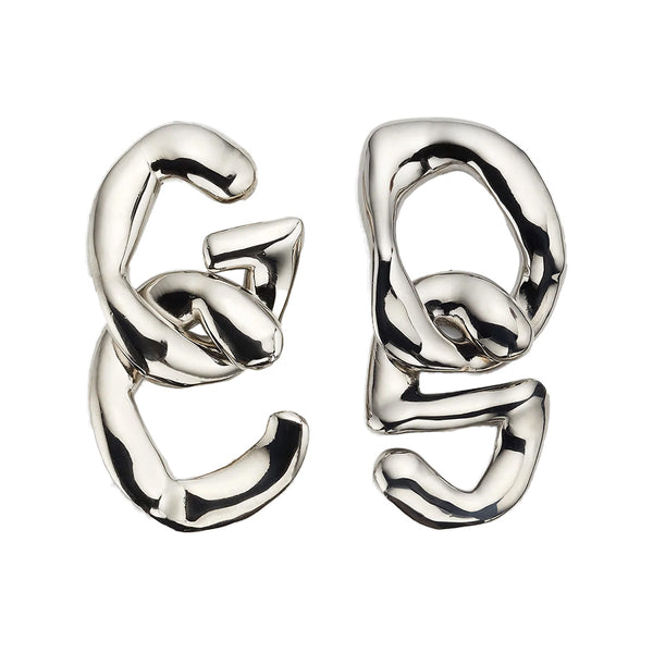 GCDS LOGO MELTING EARRINGS