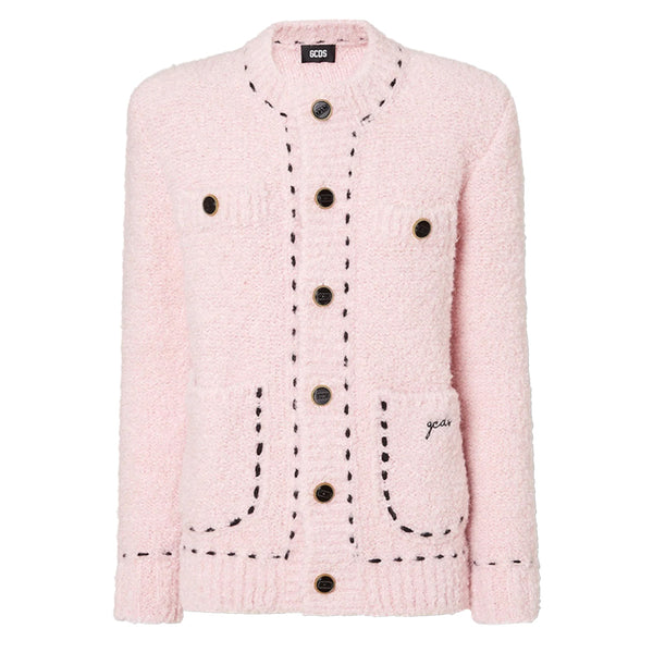 GCDS BOUCLÉ KNIT JACKET