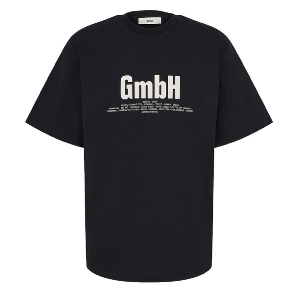 GMBH MEN'S BIRK T-SHIRT WITH LOGO PRINT BLACK