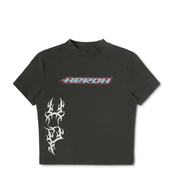 HERON PRESTON HP TRIBAL BABY TEE BLACK WHITE