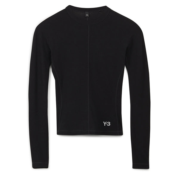 Y-3 FITTED LONG-SLEEVE TOP (WOMEN)