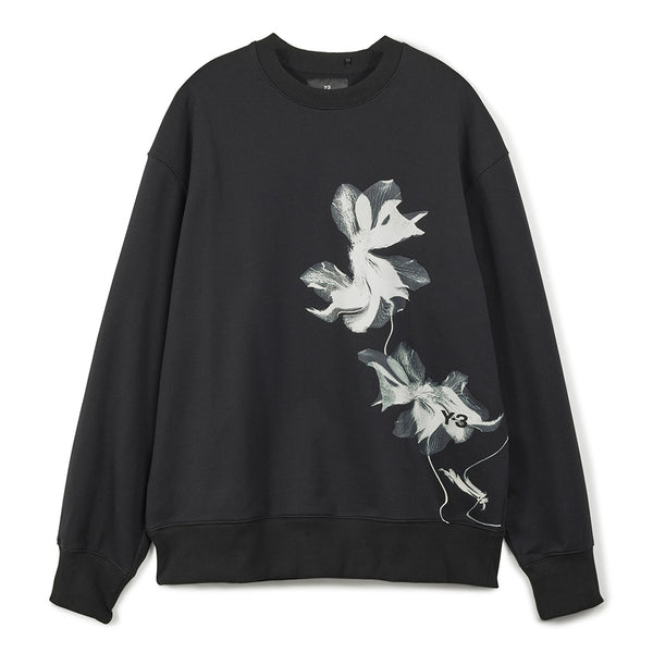 Y-3 GRAPHIC FRENCH TERRY CREW SWEATER (UNISEX)