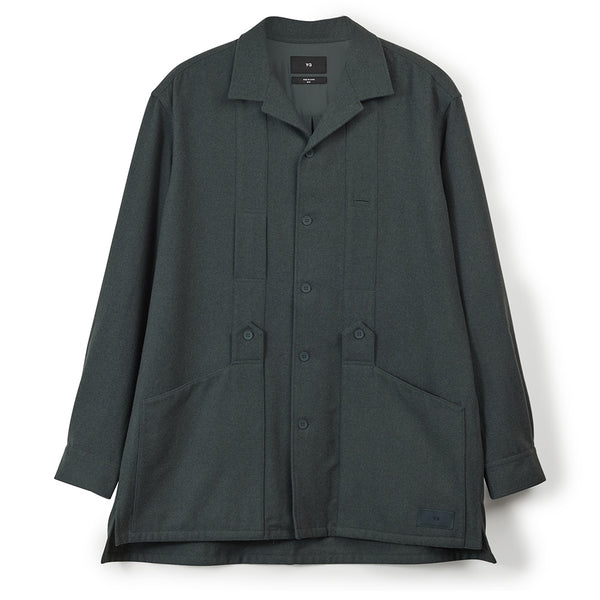 Y-3 WOOL FLANNEL SHIRT (UNISEX)