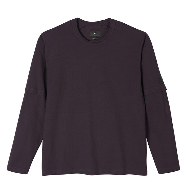 Y-3 CREPE JERSEY LONG SLEEVE TEE (UNISEX)