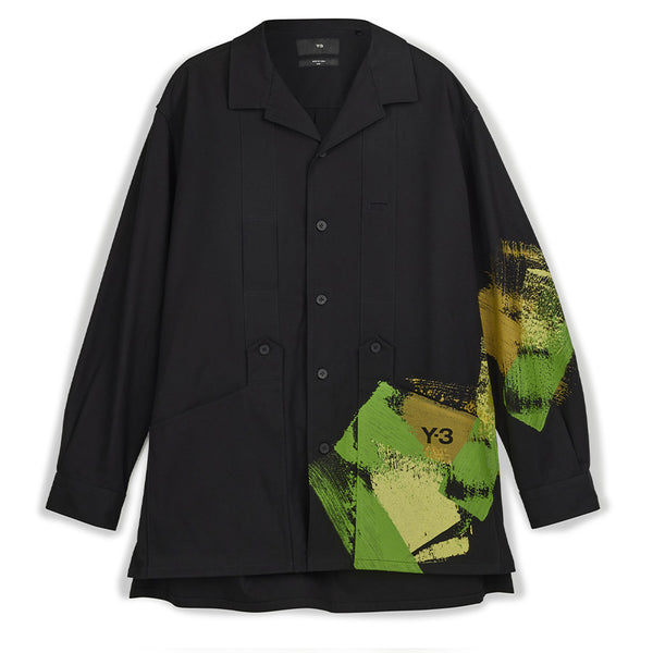 Y-3 GRAPHIC LONG SLEEVE WORKWEAR SHIRT (UNISEX)