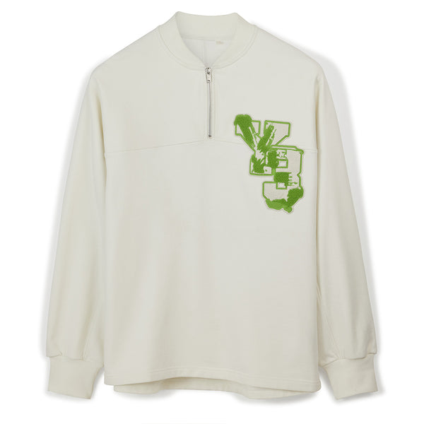 Y-3 GRAPHIC LOGO FRENCH TERRY CREW SWEATER (UNISEX)