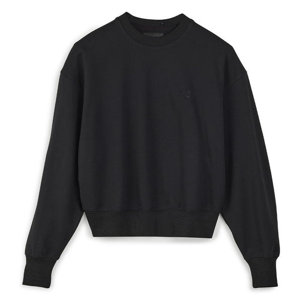 Y-3 FRENCH TERRY BOXY CREW SWEATSHIRT (WOMEN)