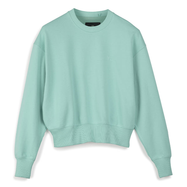 Y-3 FRENCH TERRY BOXY CREW SWEATSHIRT (WOMEN)