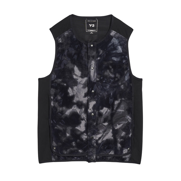 Y-3 ALLOVER PRINT NYLON SHELL CREW VEST (MEN)