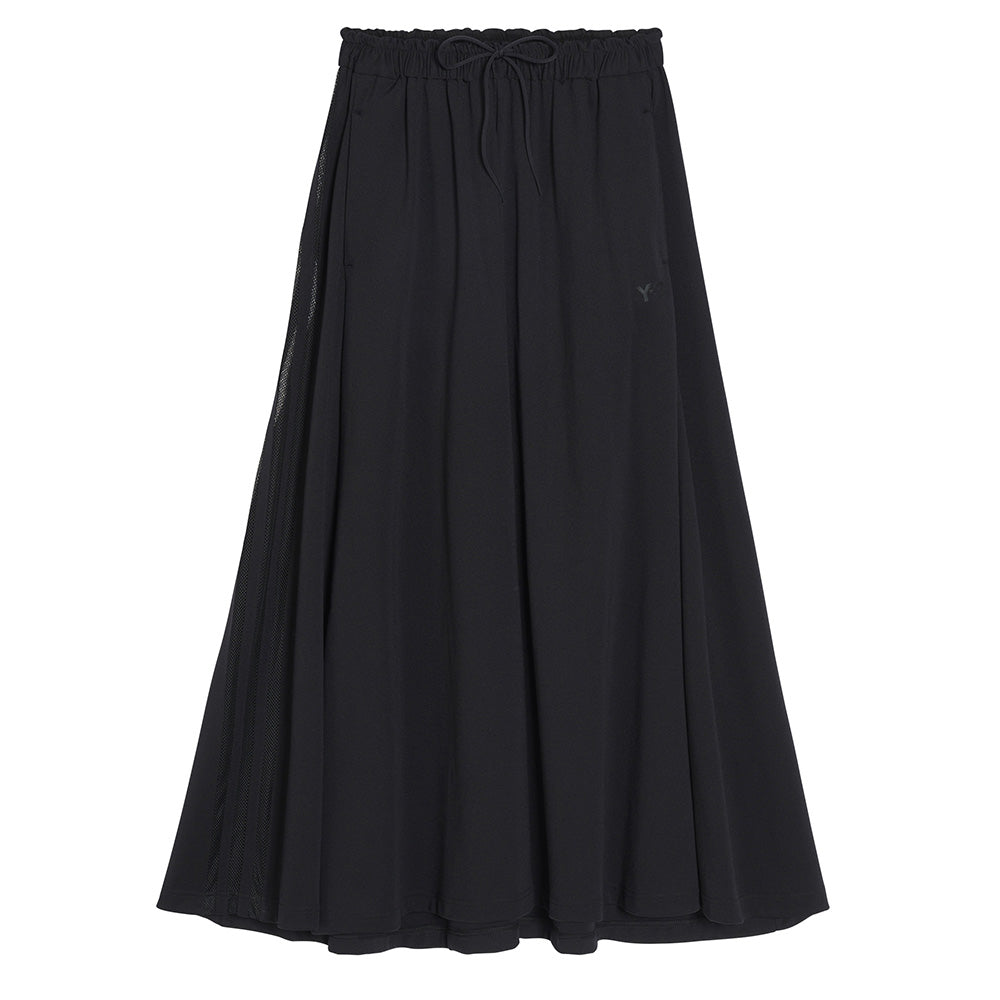 Y-3 - 3-Stripes Track Skirt トラックスカート Black 3-Stripes Track Maxi Skirt by Y-3 on Sale