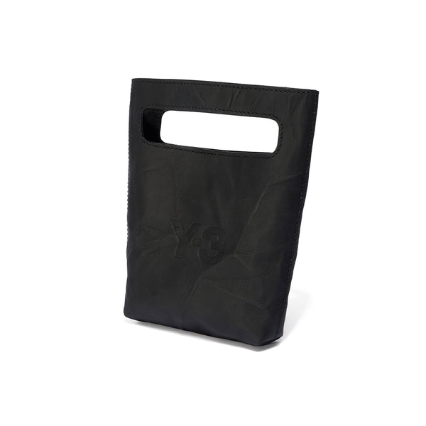 Y-3 CRINKLE LEATHER MINI BAG