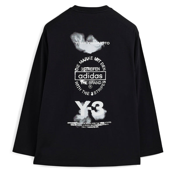 Y-3 GRAPHIC LONG SLEEVE TEE