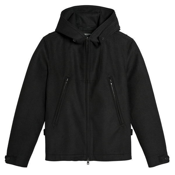 Y-3 BONDED MELTON JACKET