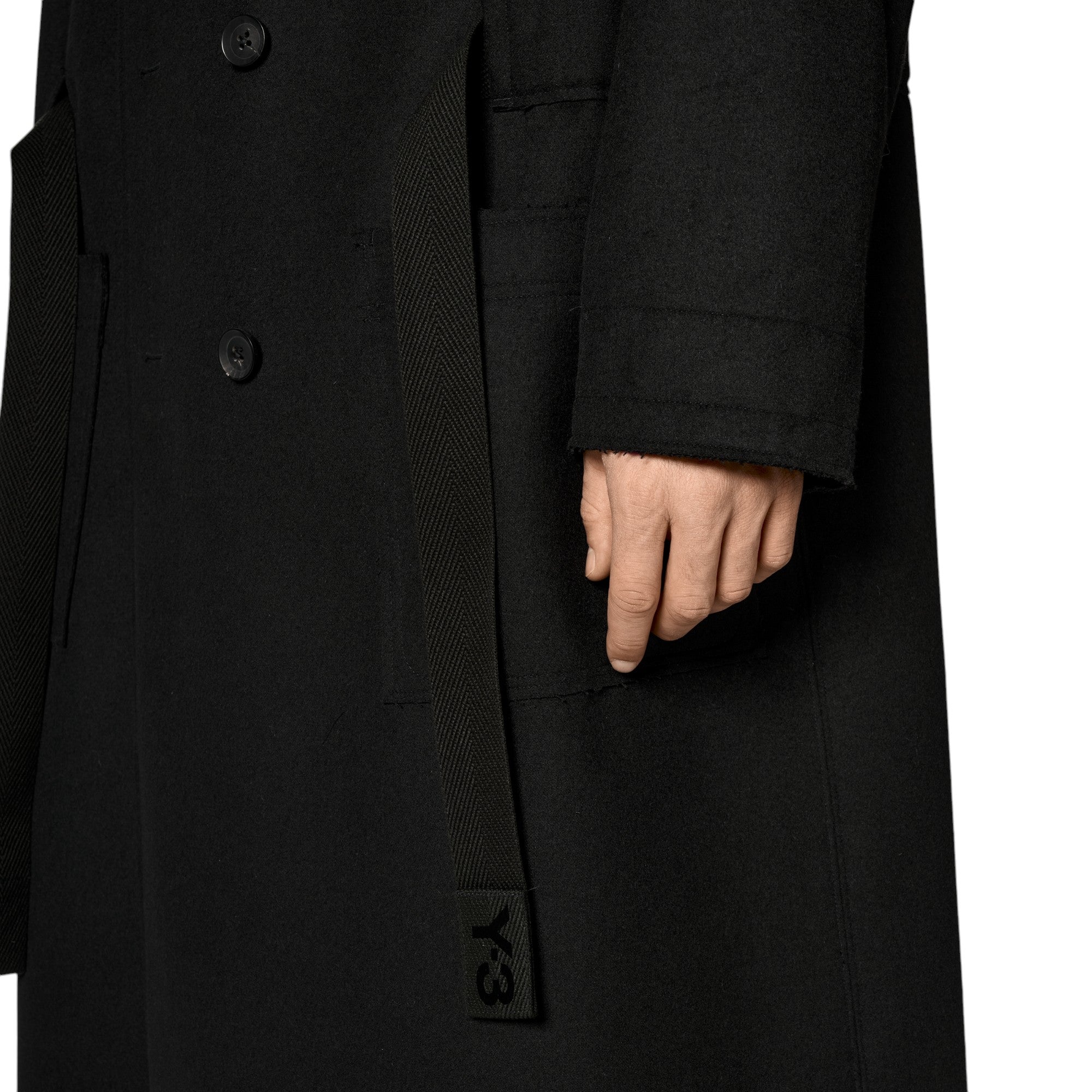 未使用☆和田颯 how Melton Coat Black 002 Da-iCE Y-3 BONDED MELTON COAT – D-mop