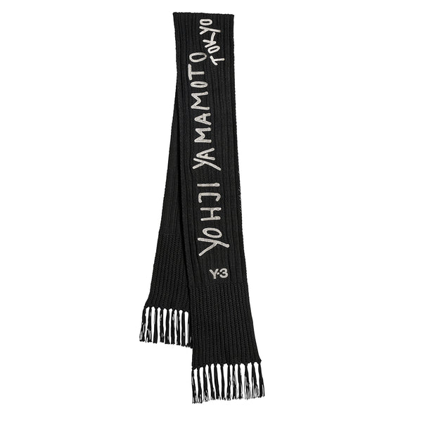 Y-3 OVERSIZED CHUNKY KNIT SCARF