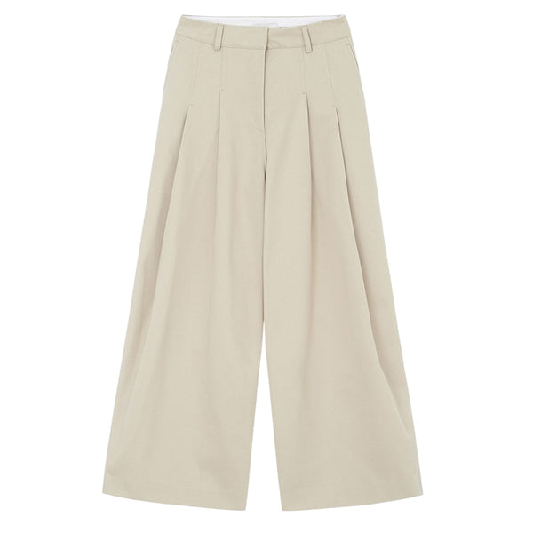 KIJUN CURVED SEAM WIDE PANTS