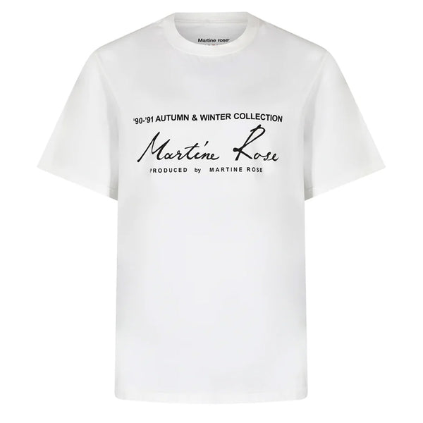 MARTINE ROSE CLASSIC S/S T-SHIRT IN WHITE